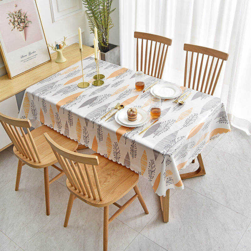 Pastoral Lovehome Style Tablecloth 2 4 6 Seater Rectangular Dining Cloth Dustproof Hotproof Table