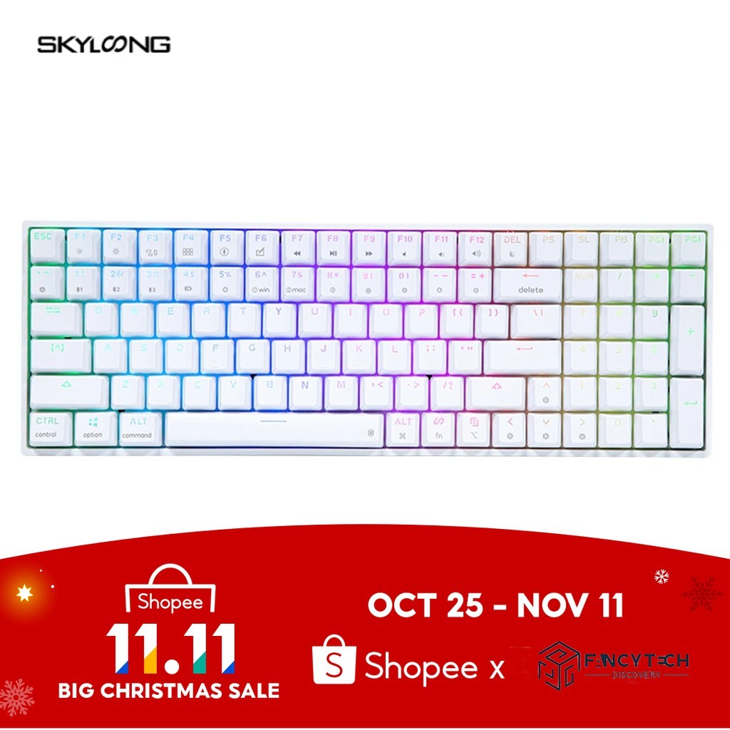Epomaker SK96/96S 96 Keys Hot Swapคีย์บอร์ด Gaming  Keyboard RGB Backlit ABS Keycaps for Win/Mac Ga