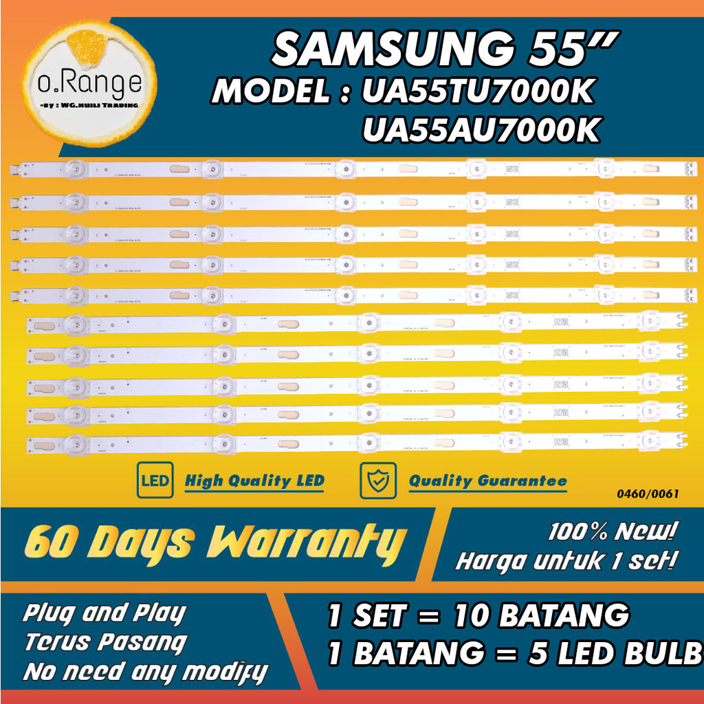 UA55AU7000K UA55AU7700AK UA55TU7000K / 55 Backlight LAMP SAMSUNG 55 INCH LED TV UA55TU7000 Mlz3 /