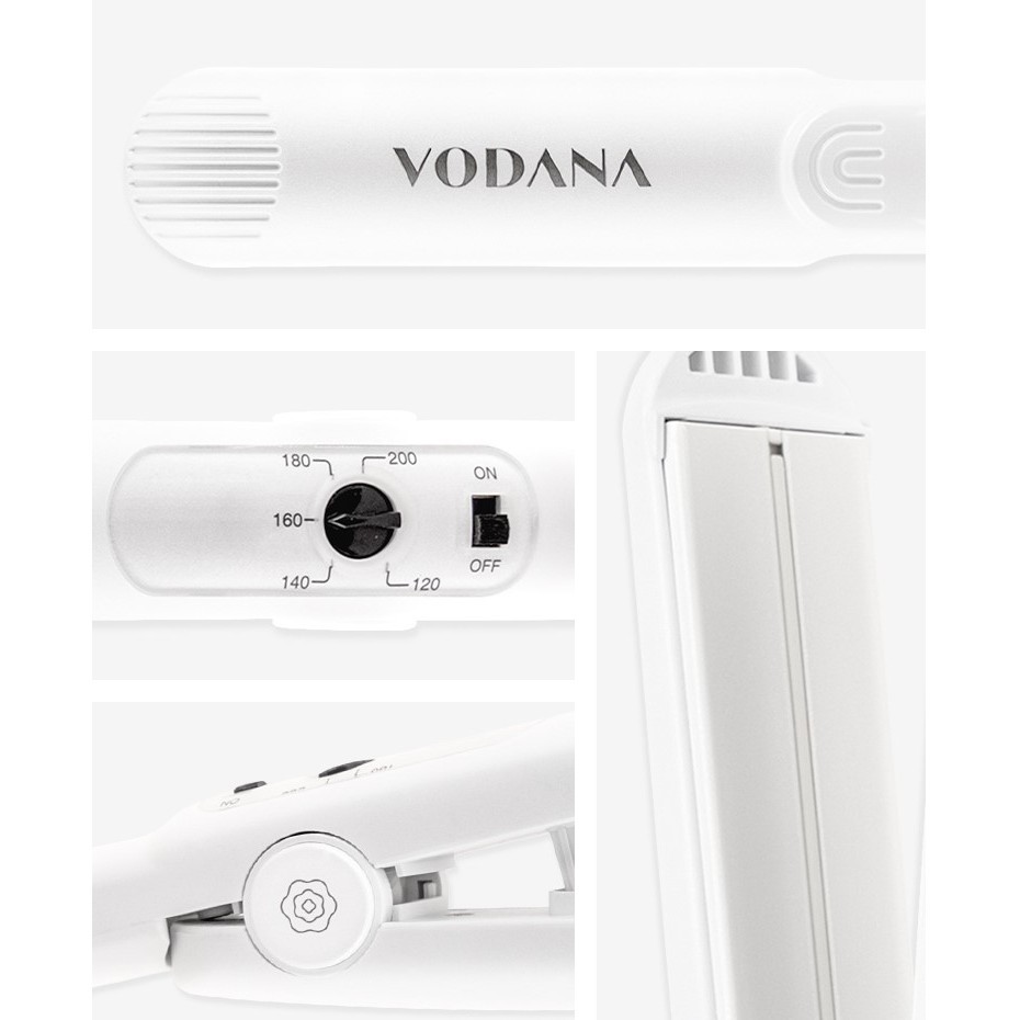 ( พร้อมส่ง ) Vodana Soft bar Flat iron สี White Gray เครื่องหนีบผม เคลือบอย่างดี หนีบลื่นไม่กินผมแล