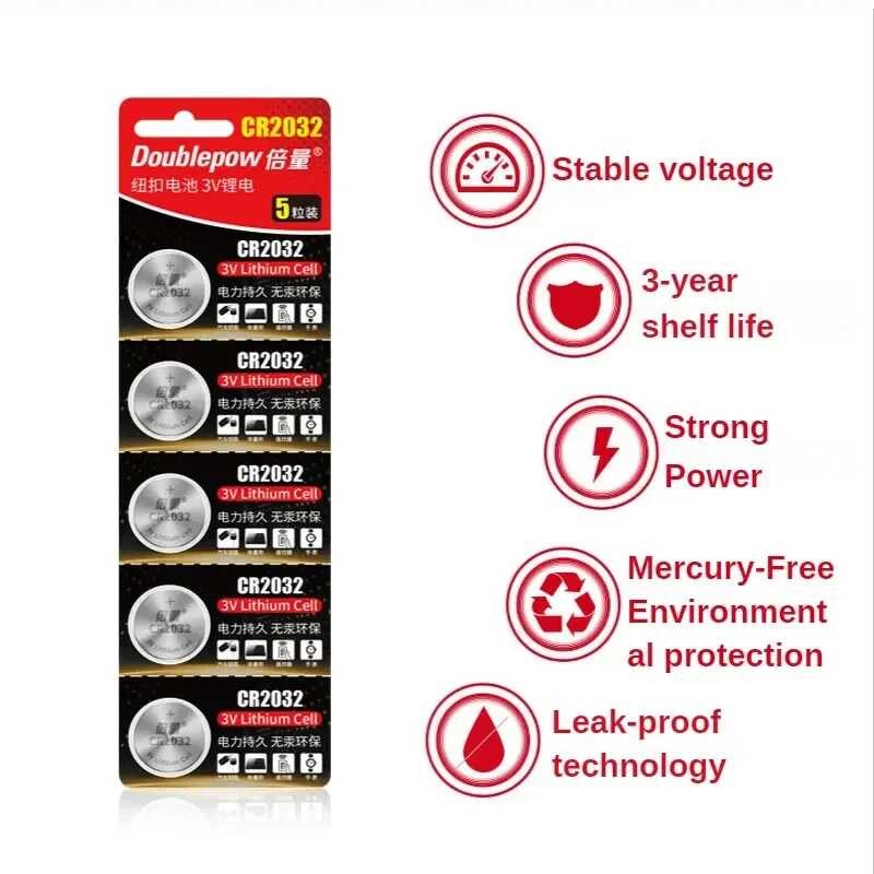 Δ Cr2032 3V แบตเตอรี่ลิเธียมปุ่ม Dl2032 Ecr2032 Gpcr2032 เครื่องใช