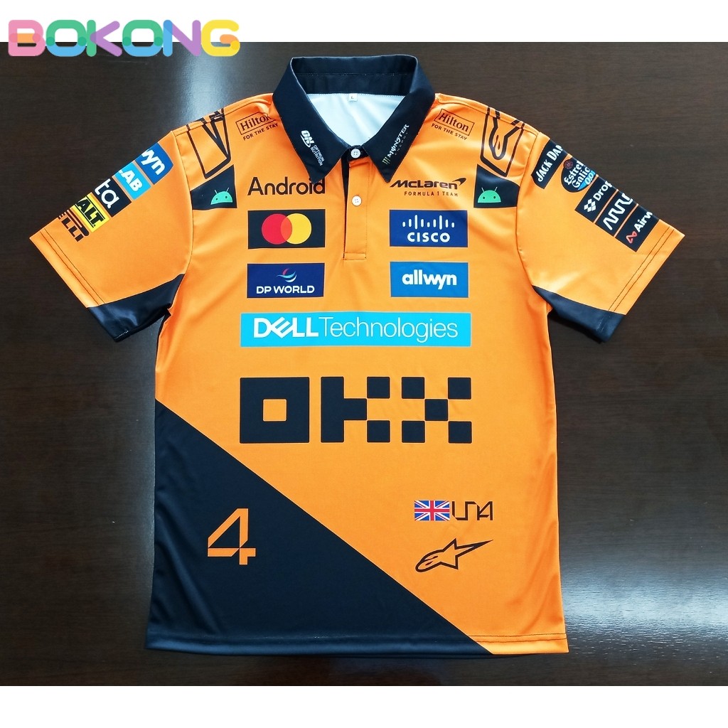เสื้อโปโล F1 เสื้อฟอร์มูล่า วัน ทีม แม็คลาเรน ปี2025 #FM0117 ไซส์