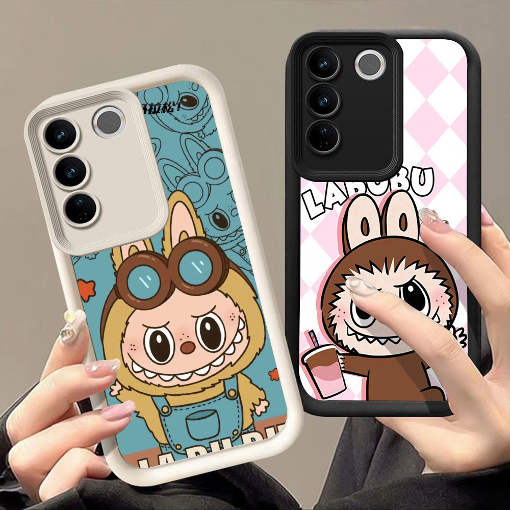 เคสสําหรับ VIVO Y200e Y100 Y81s Y73 V29 V21 Y83 Y81 V21E V29E V27E V27 Pro V60 5G Q-11 น่ารัก LABUBU