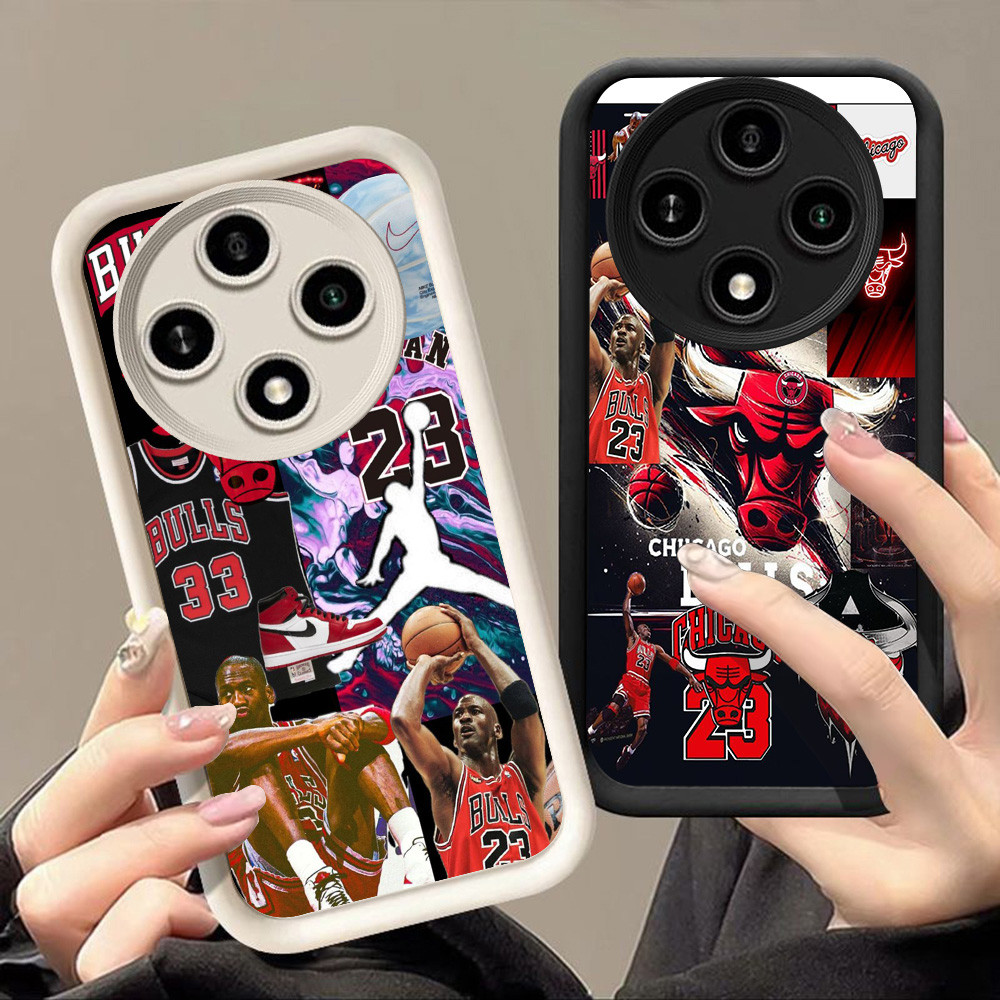 เคสสําหรับ VIVO IQOO Z9 T4 Y01A 13 NEO 10 Y300 Z9X Z10 Turbo Pro Plus 5G Q-97 โลโก้บาสเกตบอล