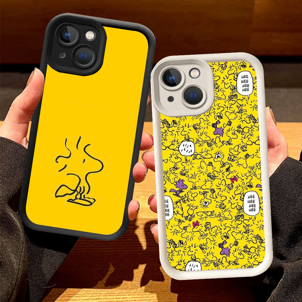 O-6 Woodstock เคสสําหรับ iPhone 15 XR X XS Pro Max สีดําและสีขาว