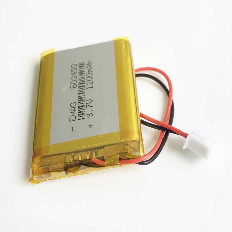 Δ ล็อต 10 ชิ้น 603450 3.7V 1200Mah Lipo แบตเตอรี่แบบชาร์จไฟได้พ