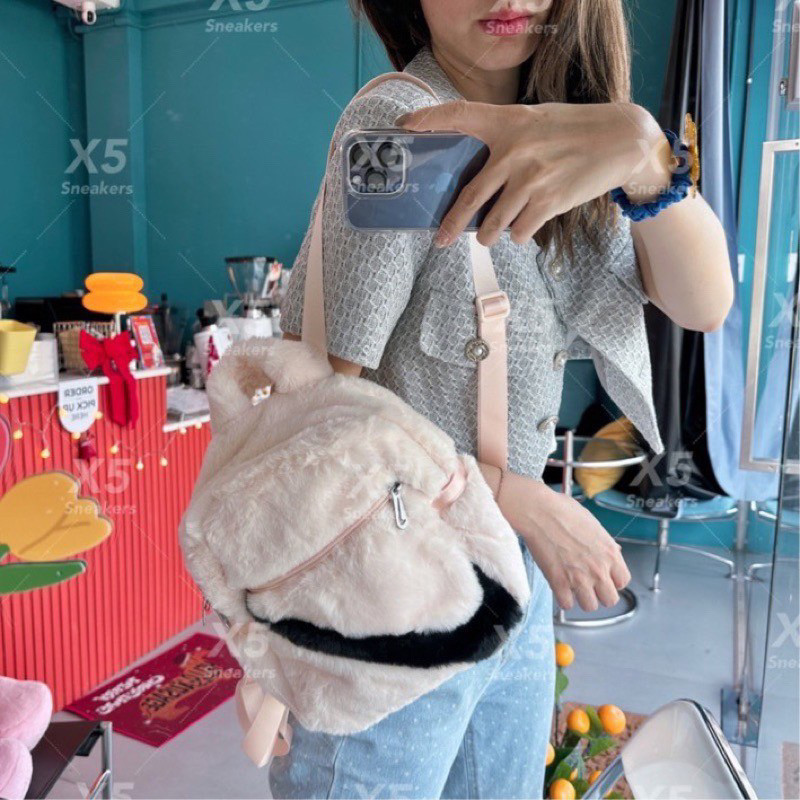 ♞Nike ของแท้ 100% เป้มินิขนๆสีครีมเบจ frty