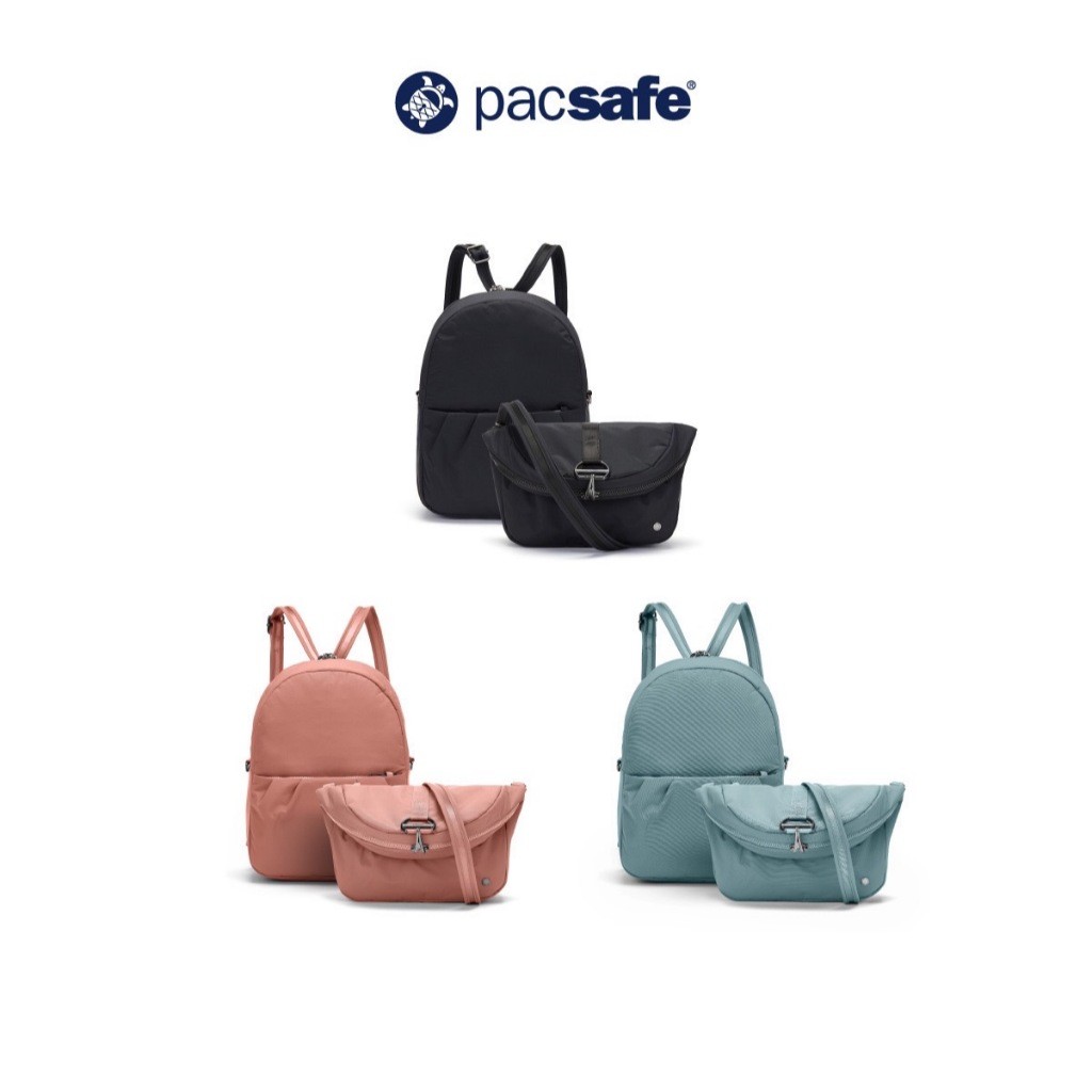 ♞,♘,♙Pacsafe CITYSAFE CX CONVERTIBLE ECONYL BACKPACK ANTI-THEFT กระเป๋าเป้สะพายหลัง กระเป๋าสะพายพาด