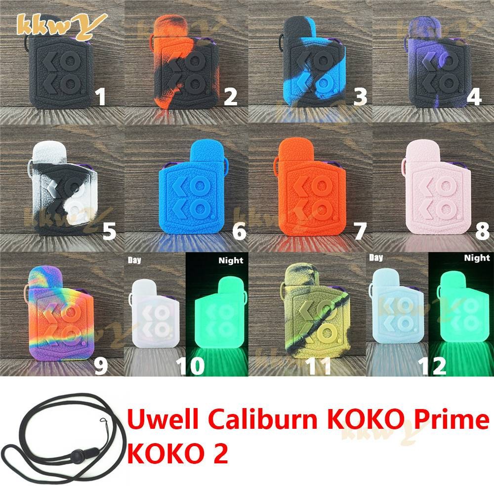 ในสต็อกฟรี lanyard Texture สําหรับ Uwell Caliburn KOKO Prime / KOKO 2 กรณี Skin Shield สติ๊กเกอร์รูป