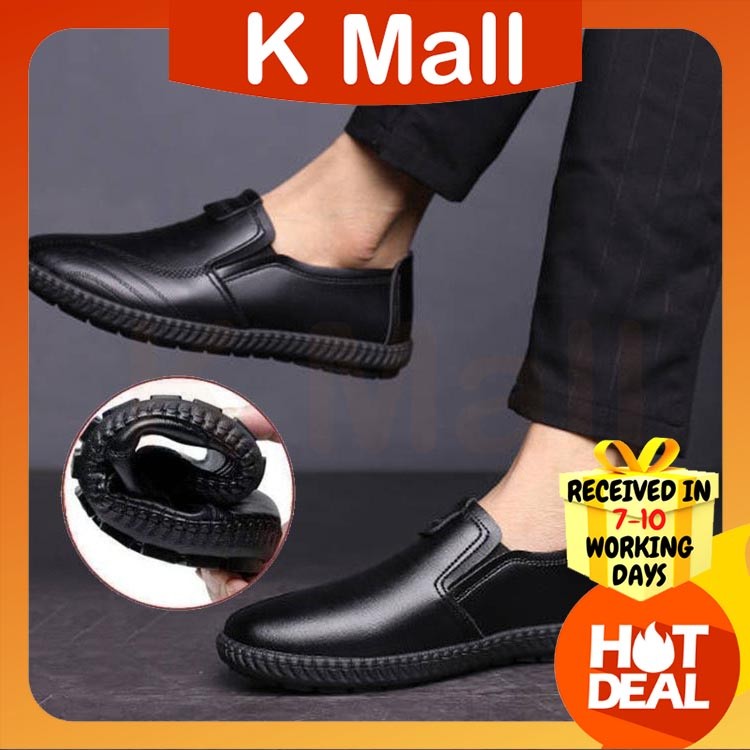 ในสต็อก KMALL Oxfords & Lace-Ups รองเท้าหนังผู้ชายรองเท้า Casual Office Kasut Lelaki Kasut สีดํา Kas