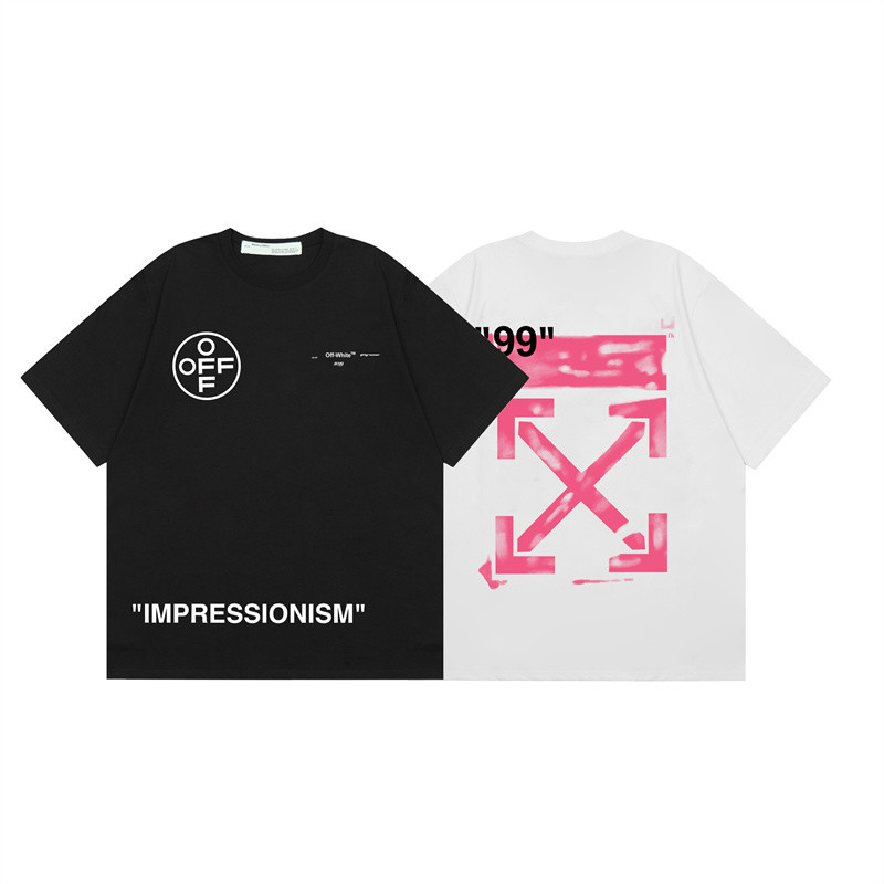 ♞,♘แฟชั่น 20ฉ ผู้ชายและผู้หญิงผ้าฝ้ายเสื้อยืดสีชมพูลูกศรลายทุกการแข่งขันเสื้อกีฬาแขนสั้น dejd