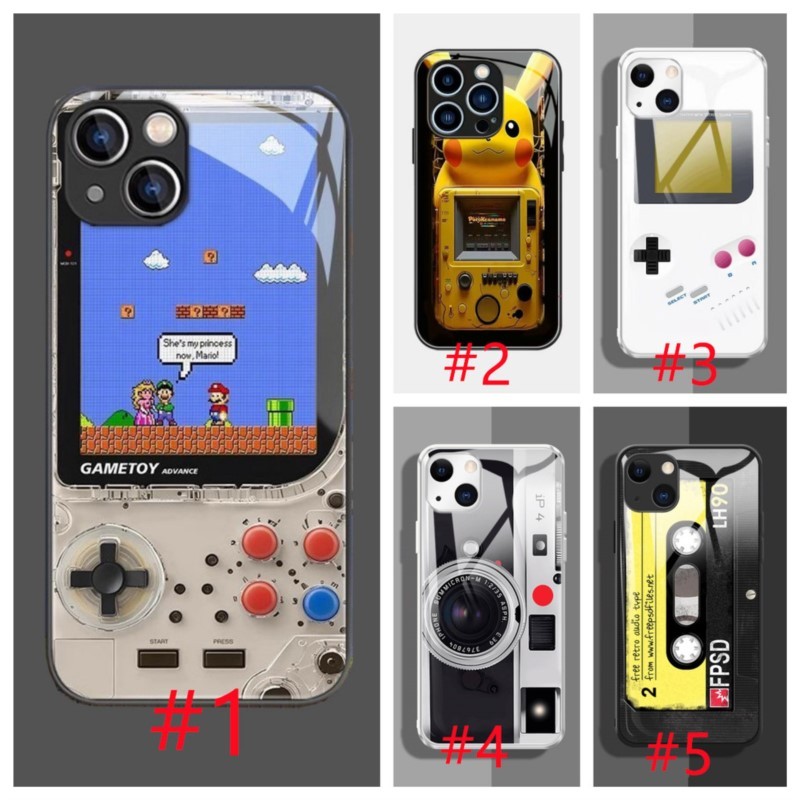 Xiaomi Mi 14T 13 14 12 12X 12S 12T Pro Ultra Max Mix 2 3 4 2S 230411 เคสโทรศัพท์กระจกนิรภัย Vintage Tape Camera Gameboy