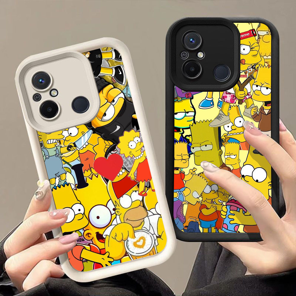 ปลอกสําหรับ Xiaomi Redmi POCO C55 C31 หมายเหตุ A2 10C A1 9A 7 9C 6A 9T 12C Pro A5 C71 Q-72 ซิมป์สัน