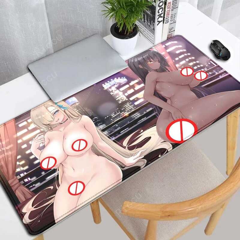 Blue Archive Hentai อะนิเมะสาวเซ็กซี่ mousepad เกมขนาดใหญ่ teclado แผ่นรองเมาส์ LockEdge หนาแป้นพิมพ์คอมพิวเตอร์โต๊ะโต๊ะ