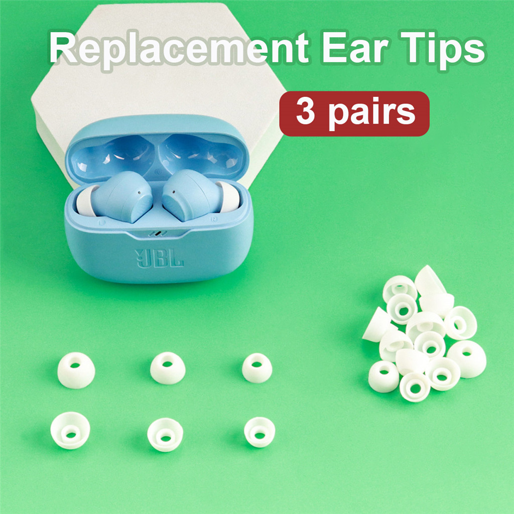 สําหรับ JBL WAVE Beam / Tour Pro 2 ซิลิโคนเปลี่ยนเคล็ดลับหู Soft Eartips แผ่นรองหูฟังเบาะรองนั่ง