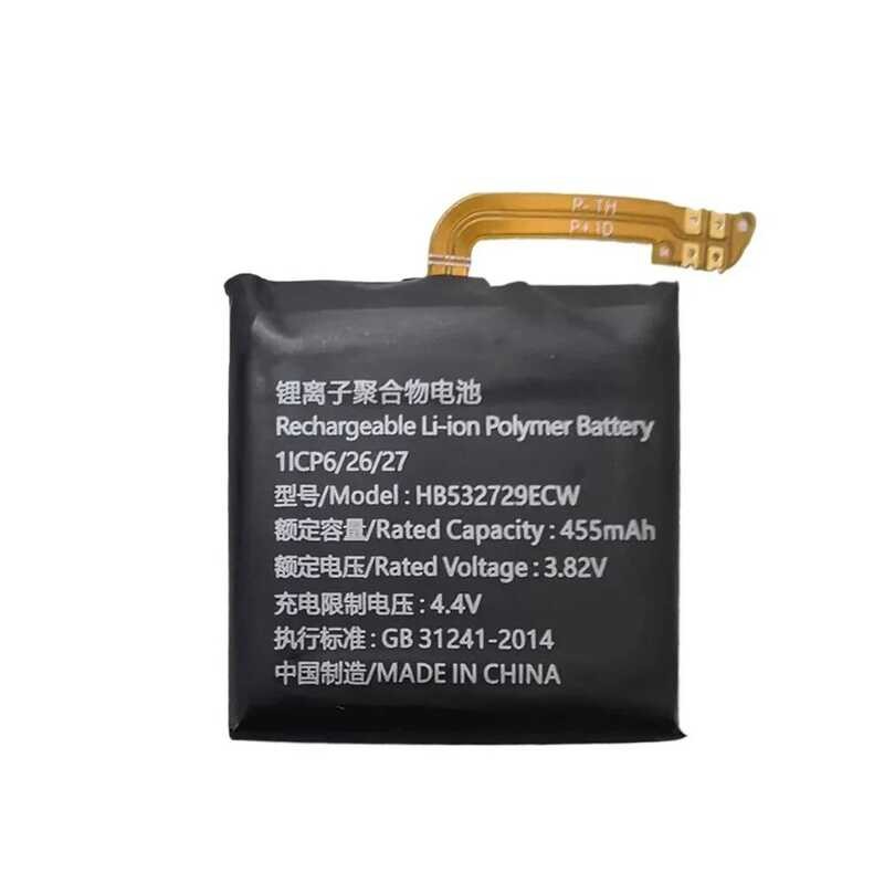 ▥ เอชบี 532729 ECW 455Mah แบตเตอรี่เดิมสําหรับนาฬิกา Huawei Gt2 มม.นาฬิกา Gt3 46 มม.Jpt-B19 Jpt