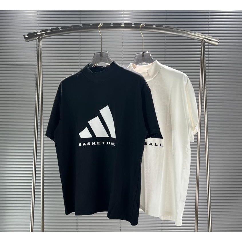 ใหม่ เสื้อยืดแขนสั้น พิมพ์ลาย tball Black White 23SS สไตล์เรโทร สําหรับผู้ชาย และผู้หญิง