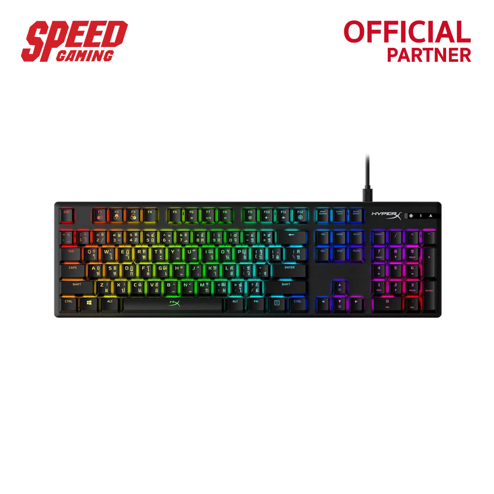 HYPERX ALLOY ORIGINS RED SW KEYBOARD (คีย์บอร์ด) SPEED GAMING