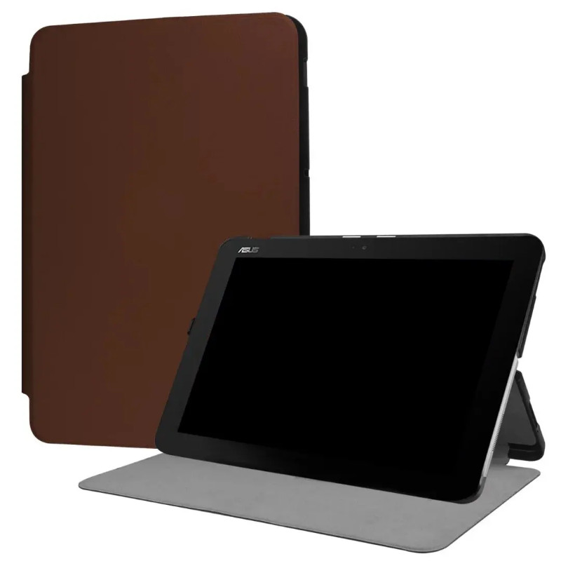 ในสต็อก PU หนังขาตั้งสมาร์ท folio Magnetic case สําหรับ Asus Transformer Book T101HA Transformer Min