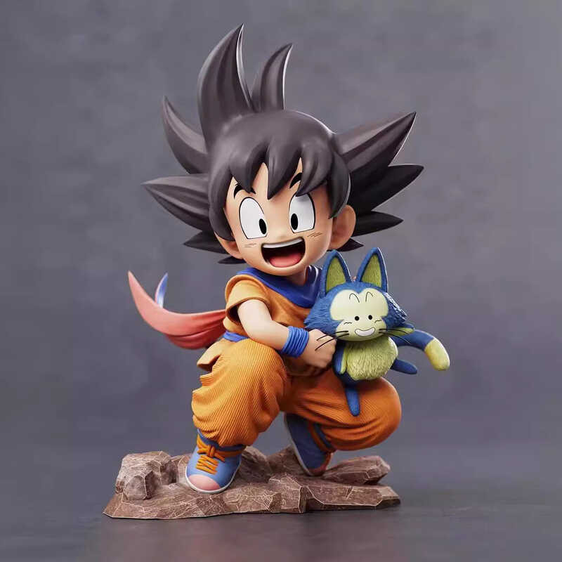 ◆ 10Cm อะนิเมะ Dragonball Z หุ่น Goku กอด Pula รูปปั้น PVC รุ่น Q Acti