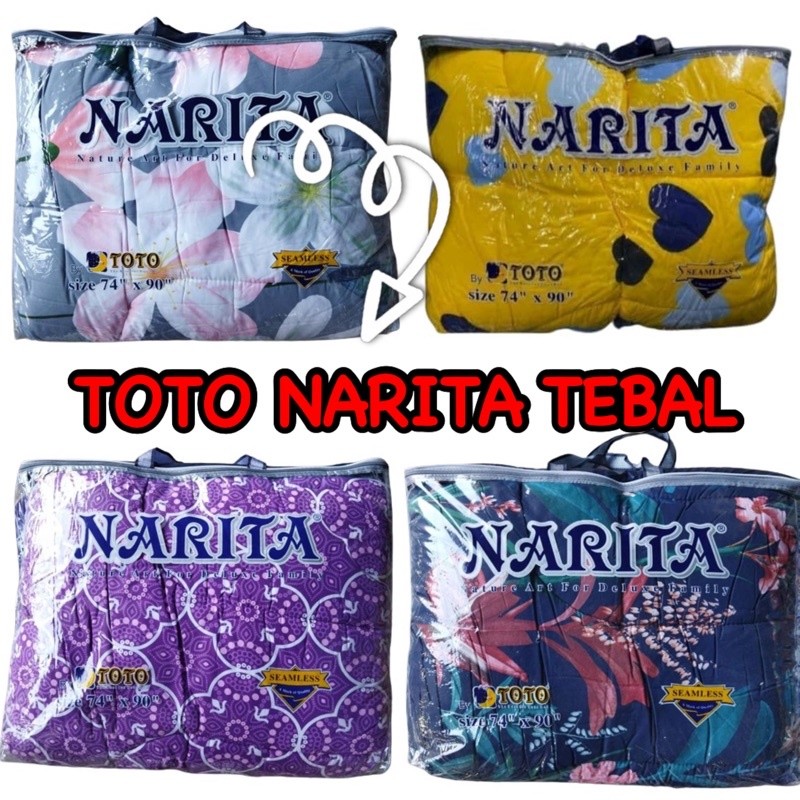 ในสต็อก TOTO NARITA TEBAL BEST QUALITY KING SAIZ TOTO TEBAL BLANKET