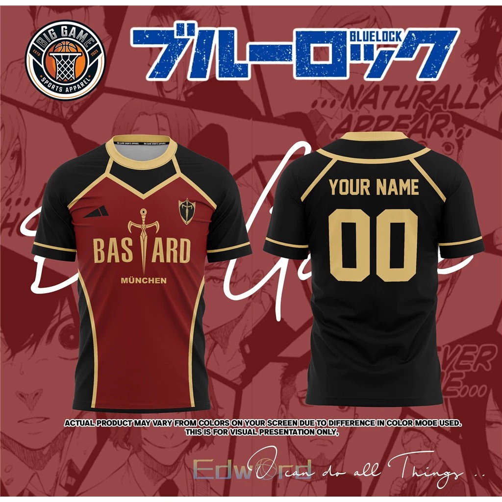 Free Custom ชื่อและหมายเลขBLUE LOCK มีจําหน่ายแล้ว!! ใหม่ 2024 BIG GAME SPORTS APPAREL DESIGNS AVAILABLE!! เสื้อยกระดับเต็มรูปแบบสําหรับกีฬาทั้งหมด 1 ร้อน