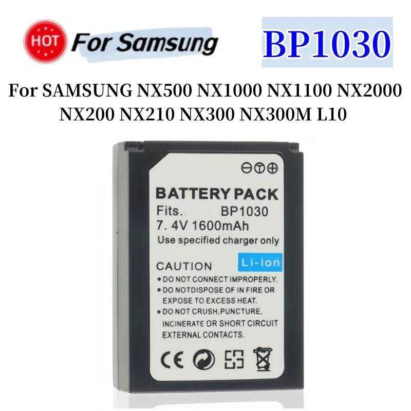 ▥ Bp1030 Bp1130 Bp-1030 แบตเตสําหรับ SAMSUNG Nx500 Nx1000 Nx1100 Nx2000 Nx200 Nx210 Nx300 Nx300