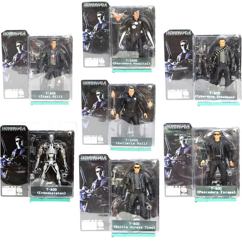 ◆ NECA ตัวกระดูกภายใน Terminator 2 Character T-1000 T-800 Action Figure โมเด