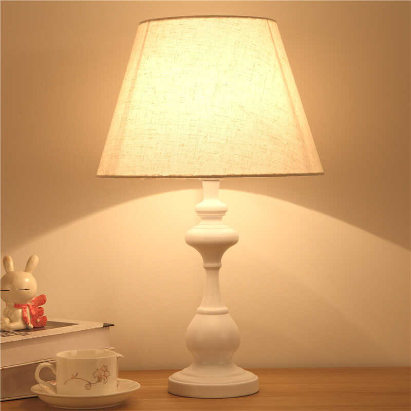 YONUO 🍀 Table Bedroom American Simple Modern Iron Bedside Table Lamp