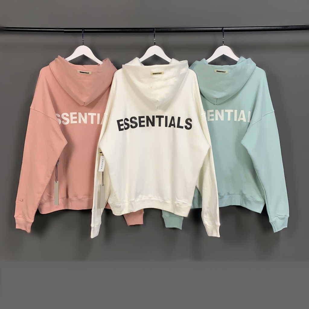 ♞FEAR OF GOD FOG ESSENTIALS 3M Reflective hoodie edf