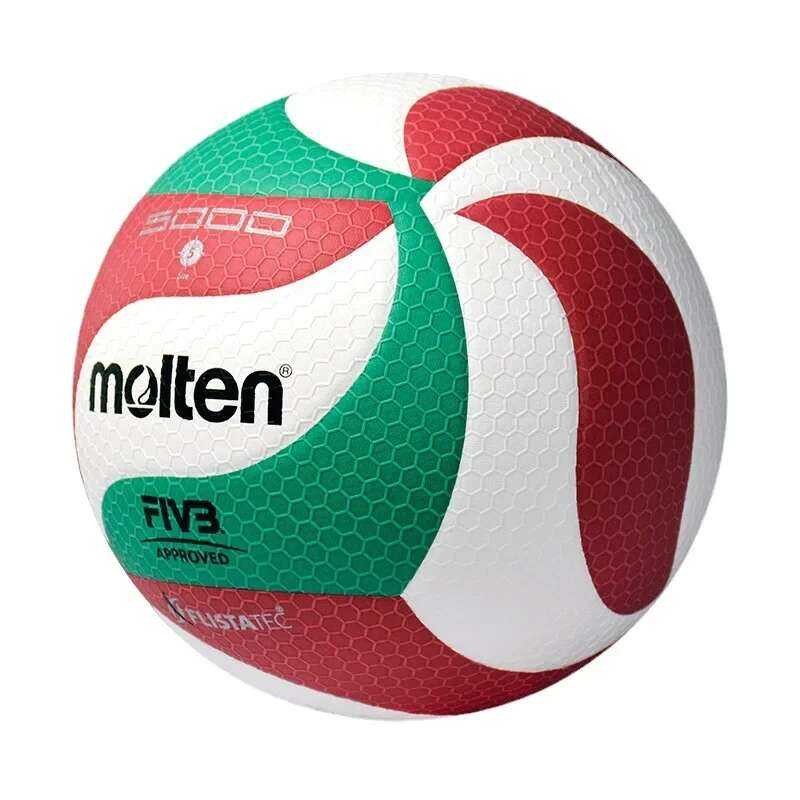 ▥ Original Molten V5m5000 วอลเลย์บอลขนาดมาตรฐาน 5 ลูก PU สําหรับนักเรียนและวัยรุ่นการแข่
