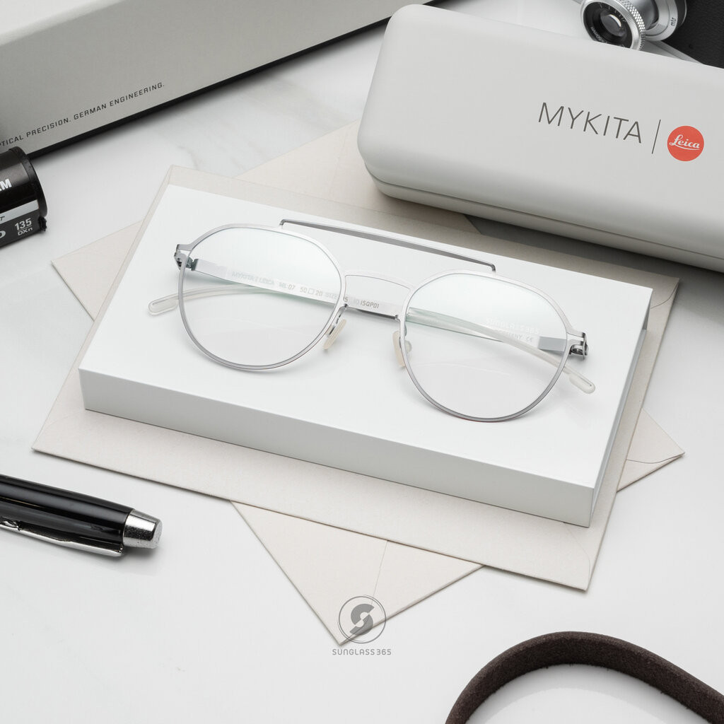 แว่นสายตา MYKITA LEICA ML07 C544 Silver Leica Red