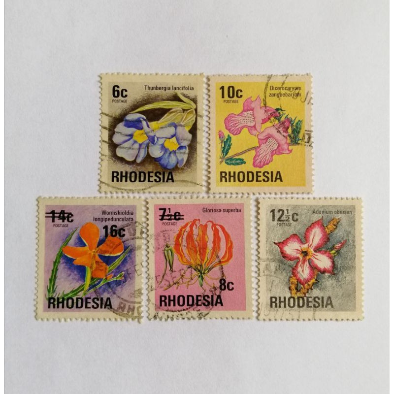 ในสต็อก 1974-76 Rhodesia แสตมป์มือสอง