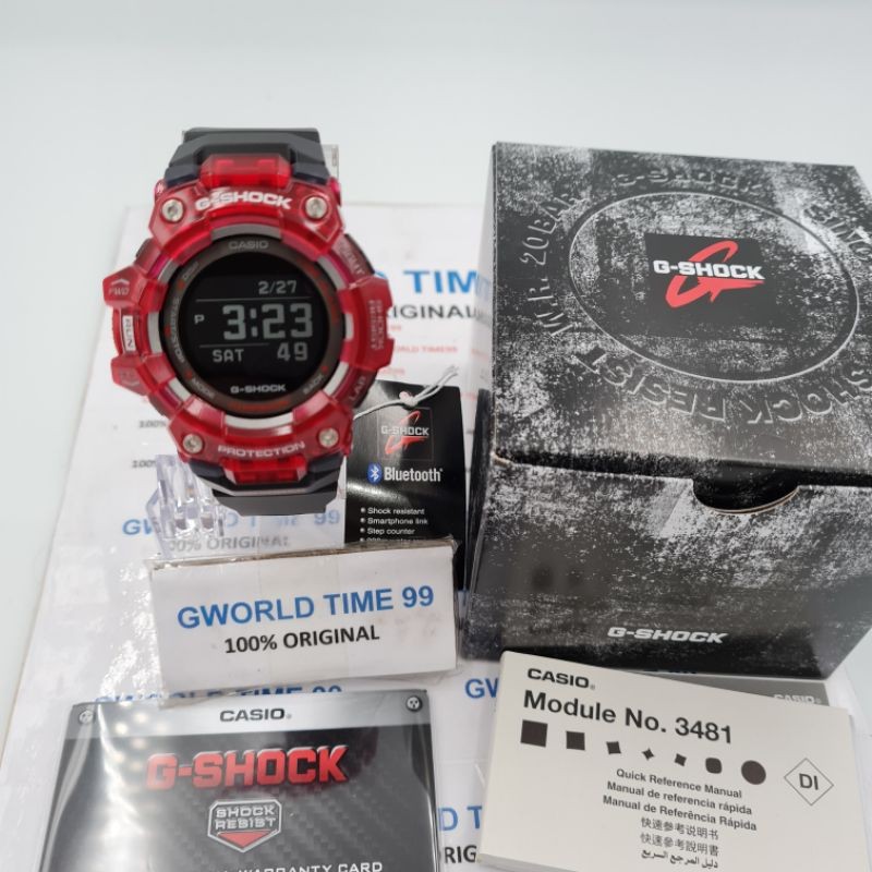 ในสต็อก G-SHOCK (ASIA SET) GBD-100SM-4A1DR/GBD-100SM-4A1/GBD100SM/GBD 100SM BLUETOOTH