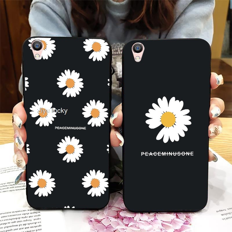 OPPO R9 R9m R9S Plus Handphone Flower Case Silicone Soft Cover Casing