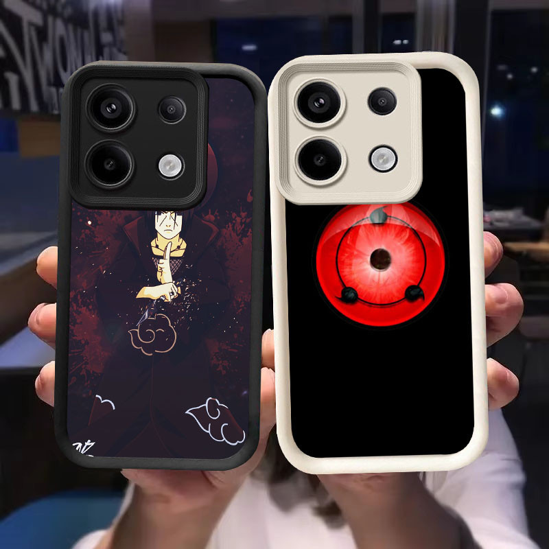 O-45 Naruto Itachi Casing สําหรับ Xiaomi POCO M6 X6 NEO M7 M4 Pro สีดําและสีขาว