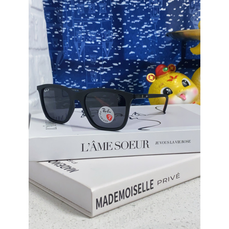 RayBan5101 แฟชั่นพิมพ์ตัวอักษรแว่นตากันแดดสีดํา All-Match สวมใส่ทุกวันผู้ชายผู้หญิงสไตล์เดียวกันอินเ