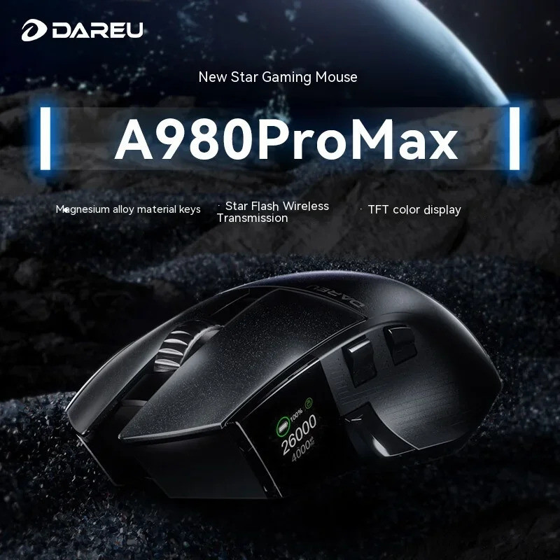 เม้าส์ Dareu A980 PRO MAX เมาส์ไร้สาย8kHz, เม้าส์เล่นเกม E-Sports น