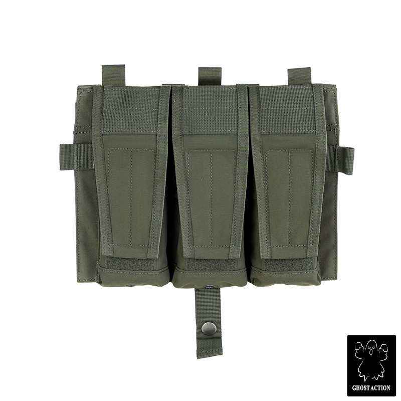 Ghost Action Tactic Triple Mag กระเป๋าสําหรับ 5.56 Mag Carrier MOLLE กระเป๋าสําหรับ FCSK FCPC เสื้อกั๊ก 6512