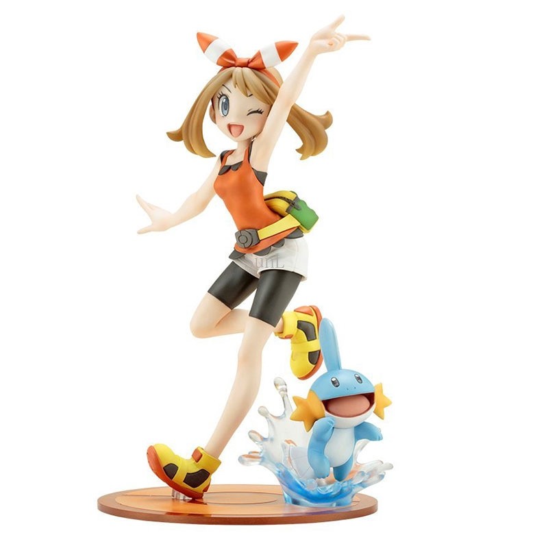 ในสต็อก Anime May พร้อม Mudkip Action Figure ของเล่นโปเกมอนตกแต่งห้อง