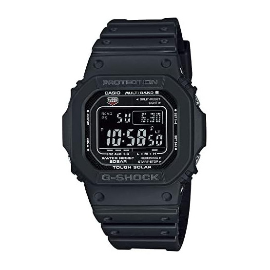 Casio G-Shock G-Shock 5600 Series วิทยุกันน้ําผู้ชาย Solar Digital Black Watch Gw-M5610U-1 Gw-M5610