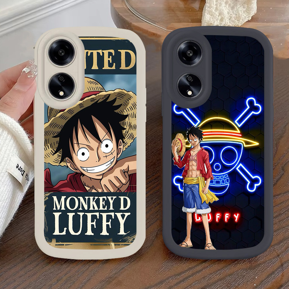 เคสสําหรับ OPPO A78 A38 A18 A17 A17K A79 A58 A60 5G ฝาครอบ Z-82 One Piece Luffy