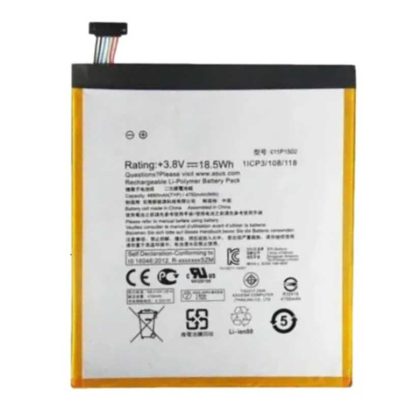 ▥ RUIXI แบตเตอรี่ 4890Mah แบตเตอรี่สําหรับ  Zenpad 10 Z300c Z300cl Z300cg C11p1502 แท็บเล็ต