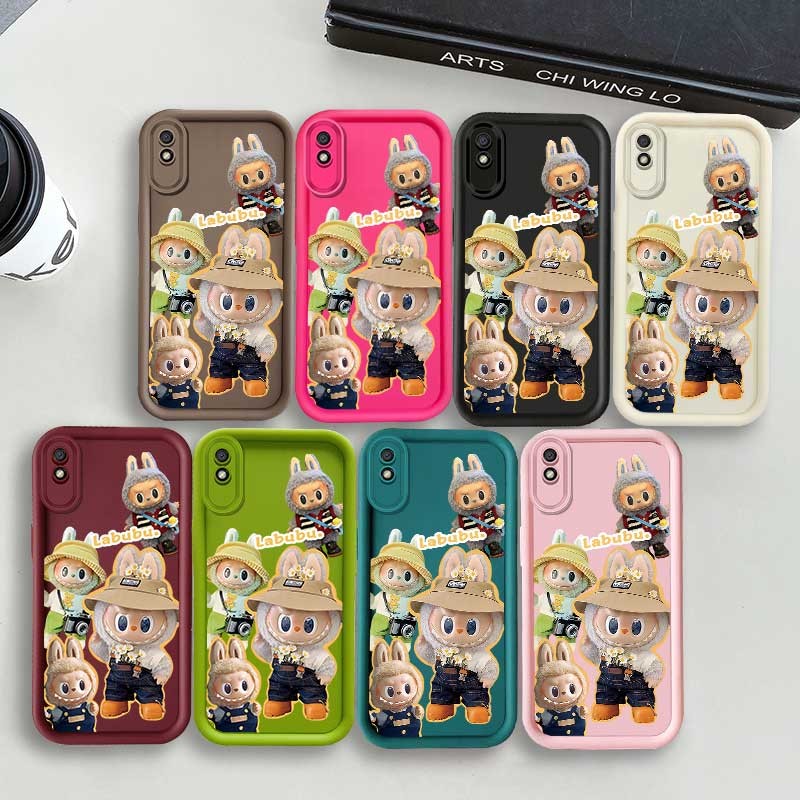 การ์ตูน LABUBU เคสโทรศัพท์น่ารักสําหรับ Xiaomi Redmi 9a 9i 9C 9t 10a A1 A2 / Redmi หมายเหตุ 9s / 9 Pro Max / Xiaomi Poco X3 NFC X3 Pro กันกระแทก Soft Protector ฝาครอบโทรศัพท์มือถือ