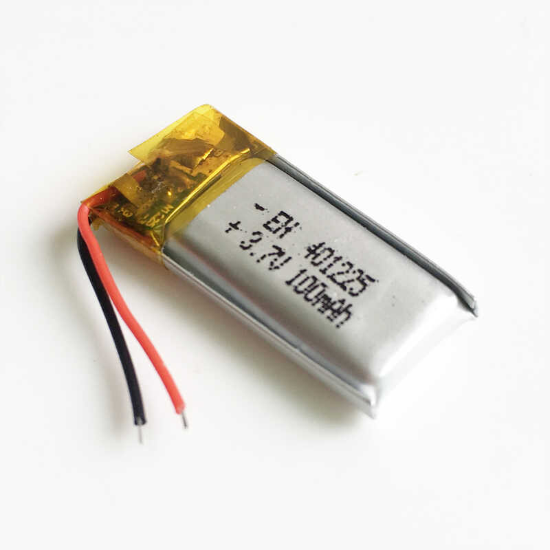 Δ 10 ชิ้น 401225 100Mah Lipo แบตเตอรี่ลิเธียมโพลิเมอร์ Mp3 บลู