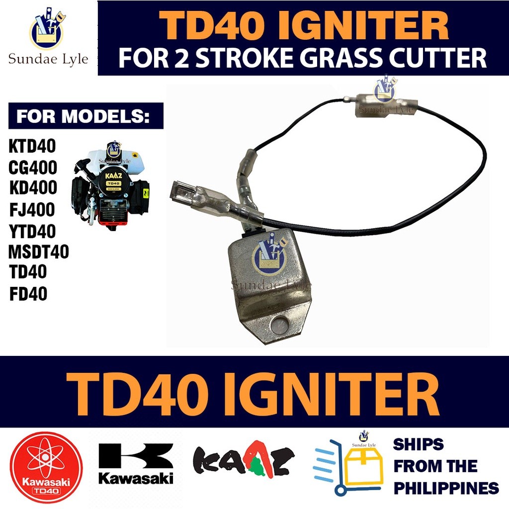 ในสต็อก TD40 Igniter หรือ CDI สําหรับ TD40 FD40 Kawasaki 2 จังหวะเครื่องตัดหญ้าเครื่องตัดแปรงอะไหล่