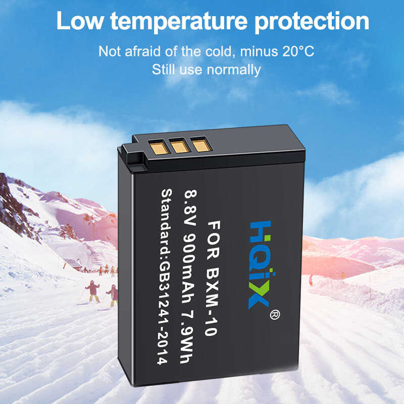 Δ HQIX สำหรับ Small Easy M1 Yi-M1 กล้องมิเรอร์เลส Bxm-10 Bxm10 แบตเต