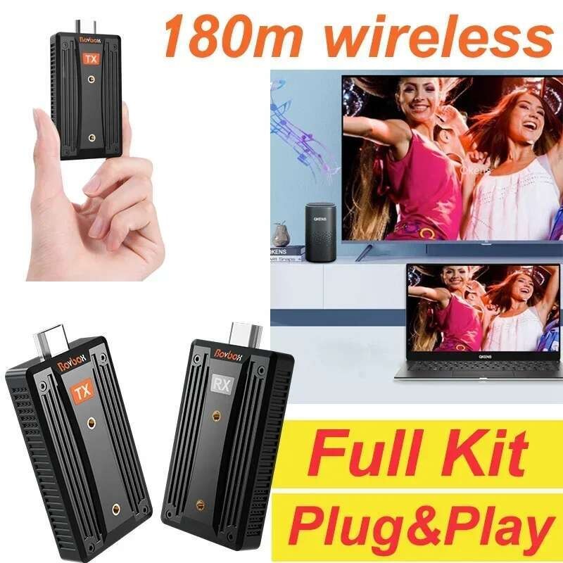 เครื่องส่งสัญญาณ HDMI ไร้สายและตัวรับสัญญาณ 1080P @ 60Hz HDMI Extender อะแดปเตอร์จอแสดงผลสําหรับกล้อ