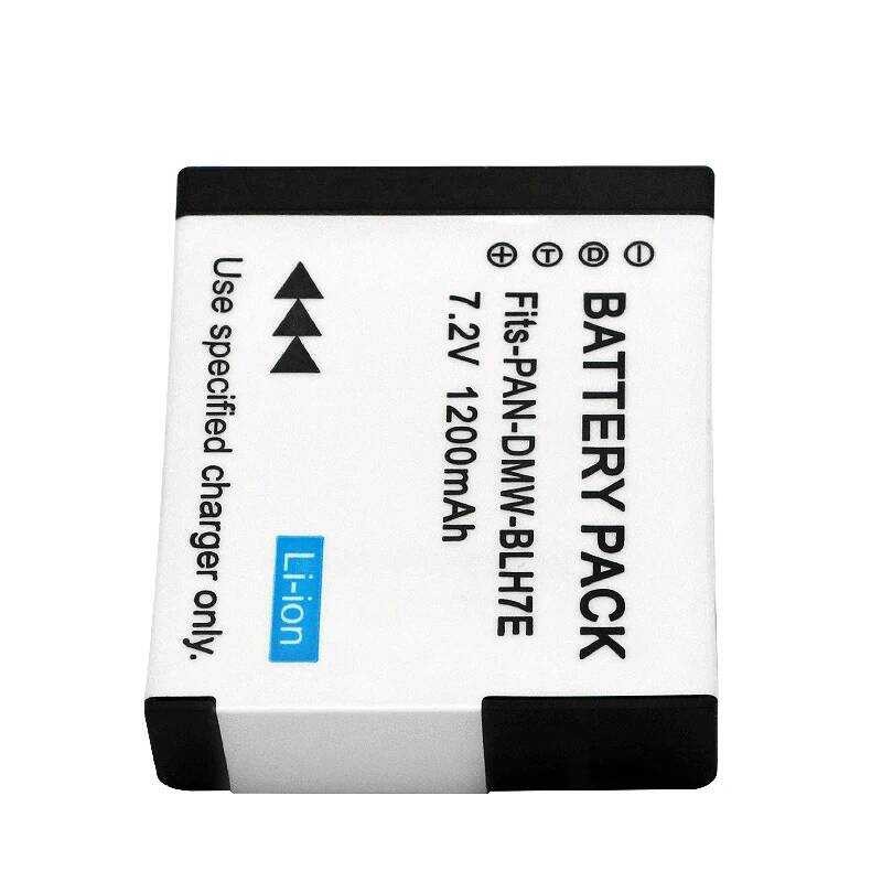 ▥ แบตเตอรี่ Dmw-Blh7e 1200Mah Dmw-Blh7 Dmw-Blh7pp แบตเตอรี่แบบชาร์จไฟได้สำหรับ Dmc-Gf7 Dmc-Gm5พ