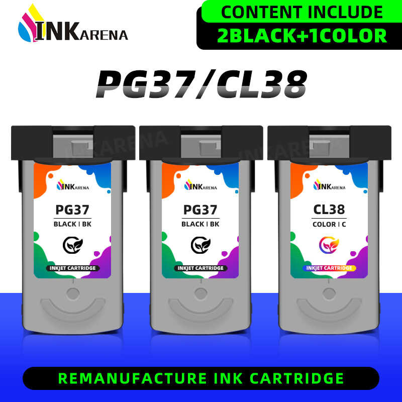 PG-37 d ตลับหมึก CL-38 สำหรับ Canon PG-37 CL-38 PG37 CL38 PIXMA MP140 MP190 MP210 M